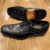 Stylish Black Leather Crushed Look Shoes - Image 2