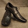 Black Leather Shoes In Lace & Slip-On Style