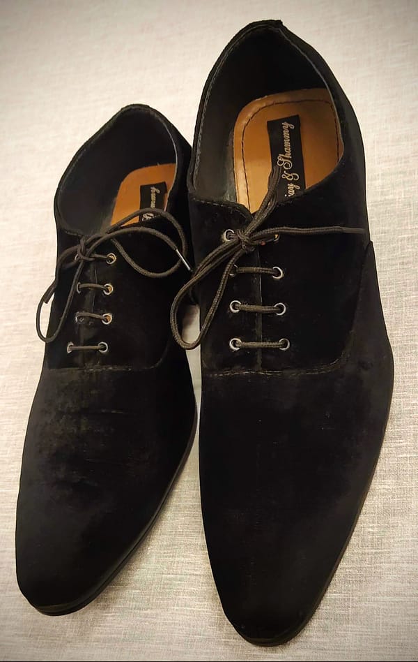 Black Velvet Designer Shoes