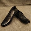 Stylish Formal Black Leather Lace Shoes