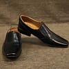 Classic Black Leather Slip-On Shoe