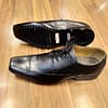 Classy Black Leather Laced Formal Shoes - Image 2