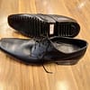 Stylish Formal Black Leather Lace Shoes - Image 2