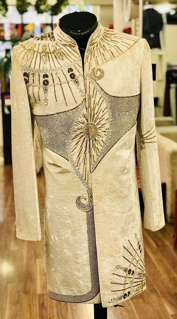 Designer Velvet Mens Sherwani