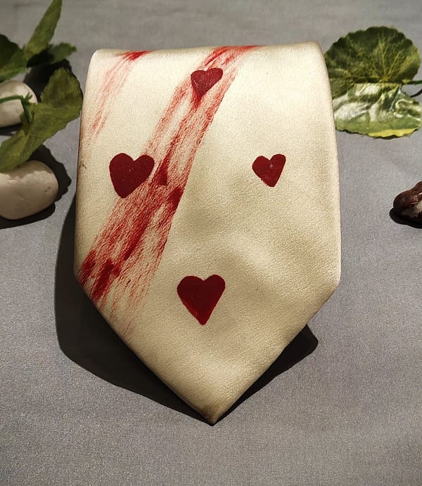 Classic Designer Yellow Hand Painted Tie