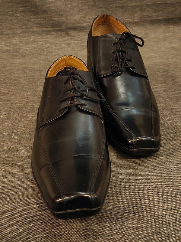 Classy Black Leather Laced Formal Shoes
