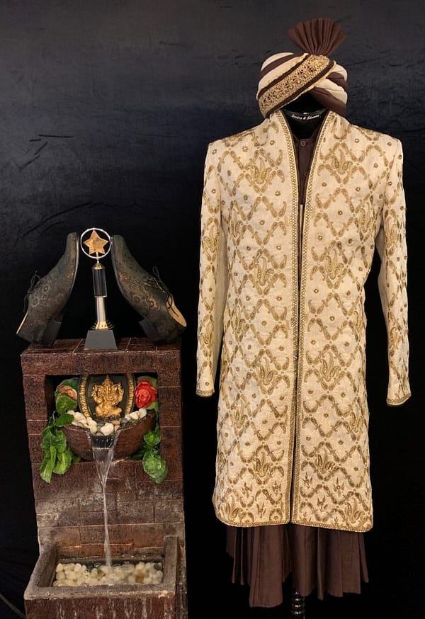 Embroidered Silk Designer Wedding Sherwani